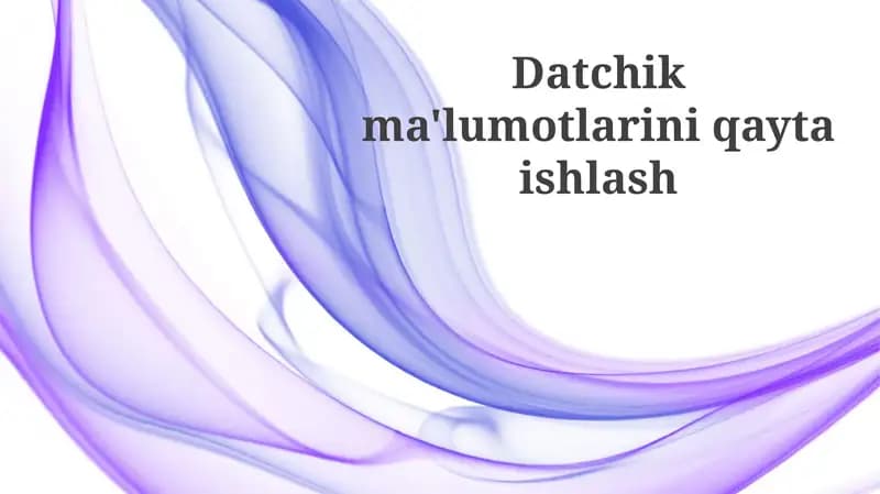 Ma'lumotlar vizuallashtirish