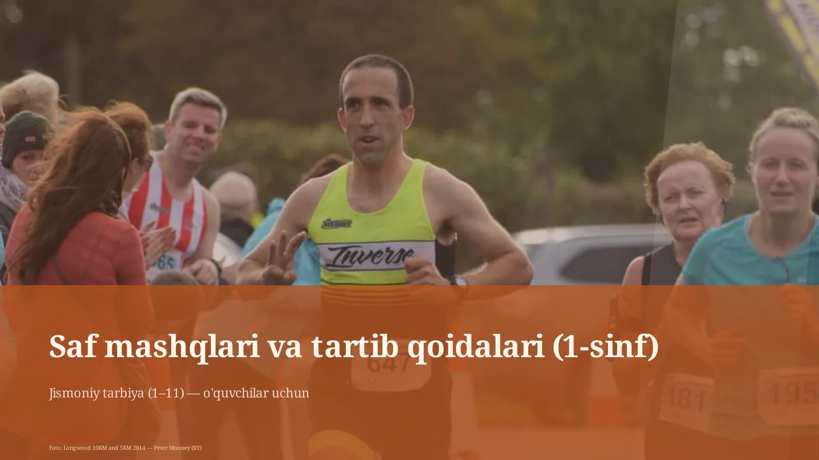 Saf mashqlari va tartib qoidalari (1-sinf)