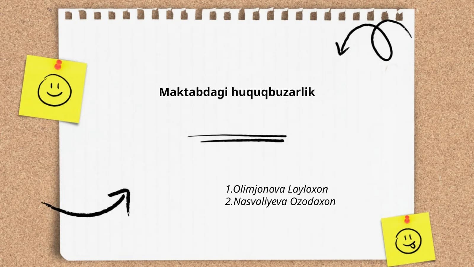 Maktabdagi huquqbuzarlik