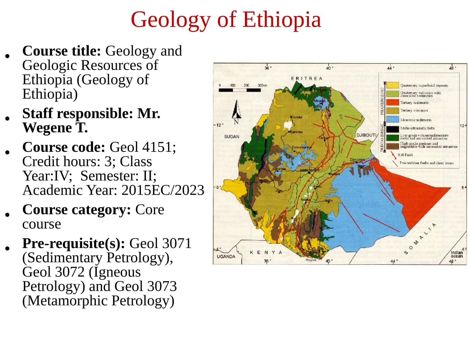 Geology and Geologic Resources of Ethiopia (Geology of Ethiopia)