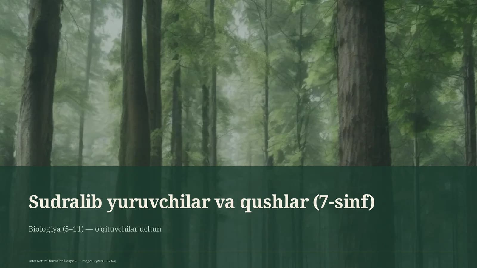 Biologiya (5-11) — o'qituvchilar uchun