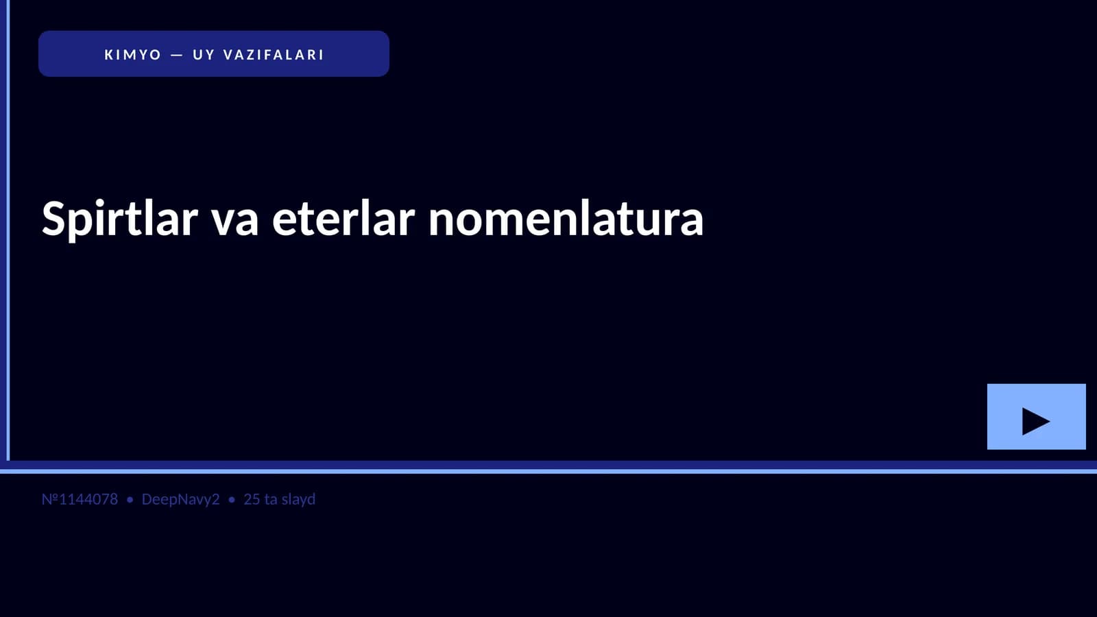 Spirtlar va eterlar nomenlatura