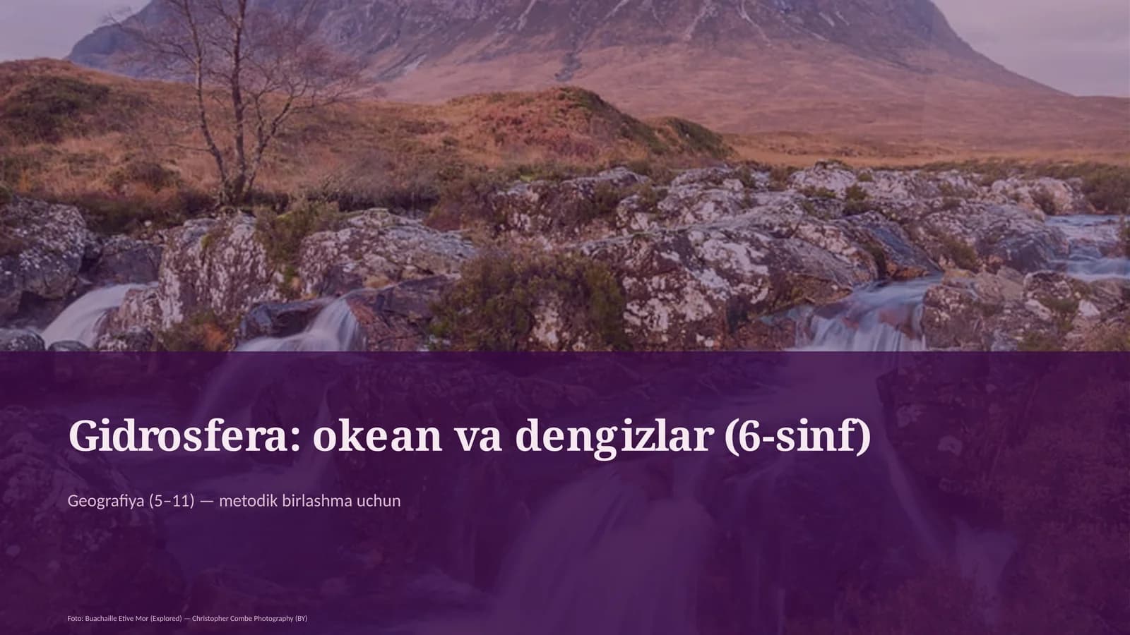 Gidrosfera: okean va dengizlar (6-sinf)