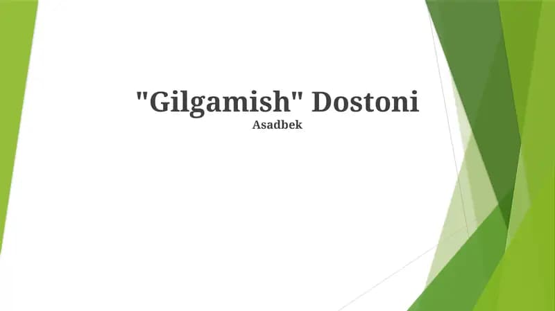 Gilgamish Dostoni
