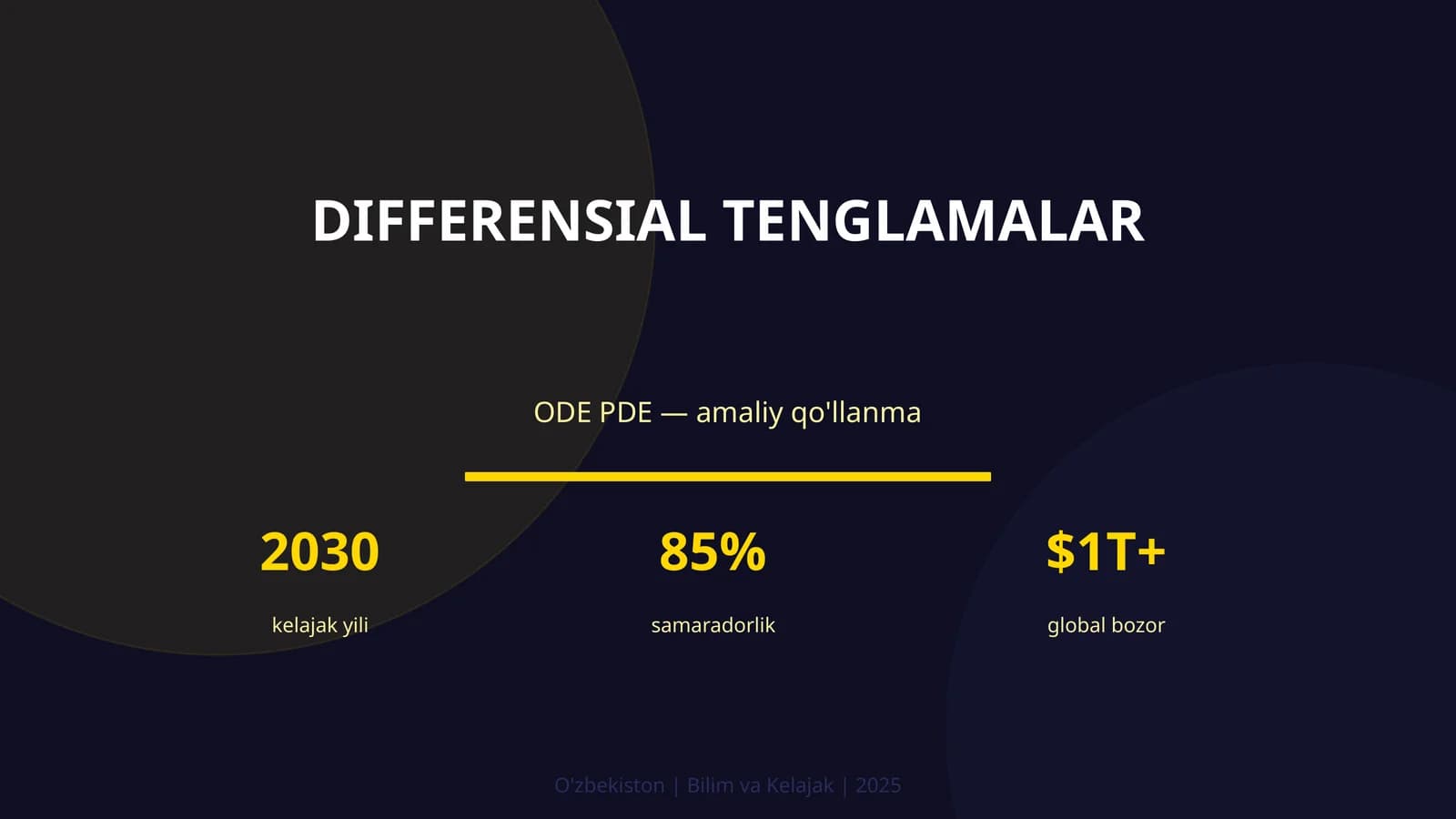 DIFFERENSIAL TENGLAMALAR