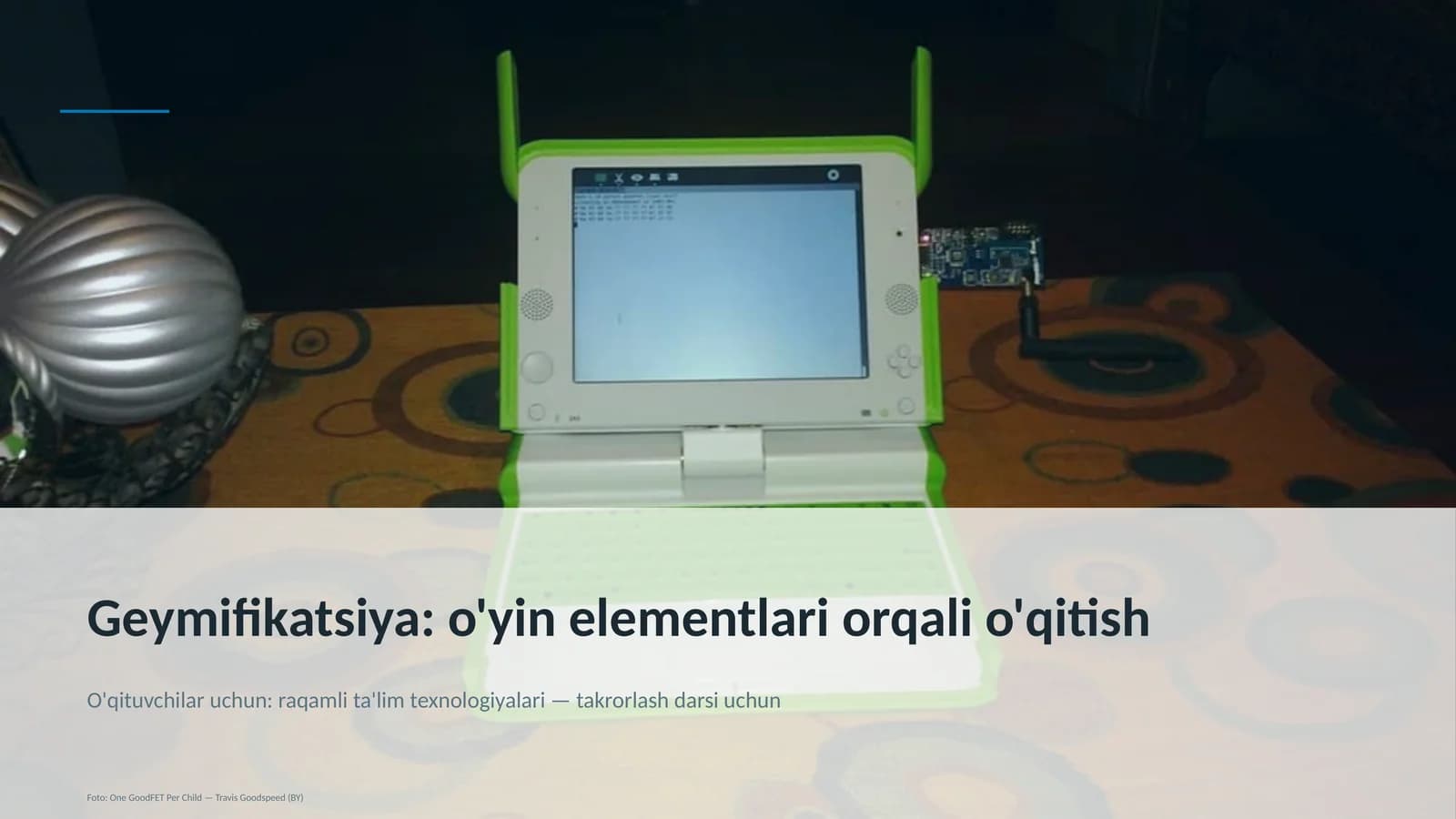 Geymifikatsiya: o'yin elementlari orqali o'qitish