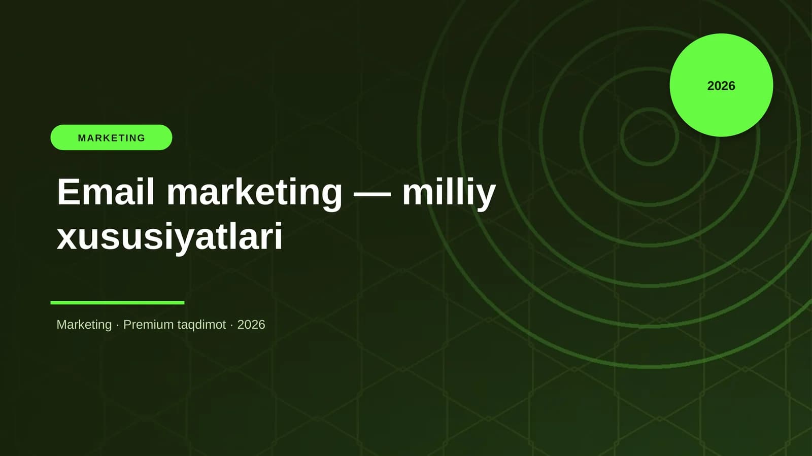 Email marketing — milliy xususiyatlari