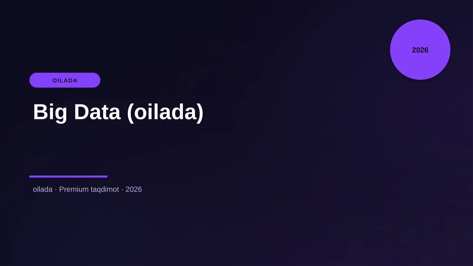Big Data (oilada)