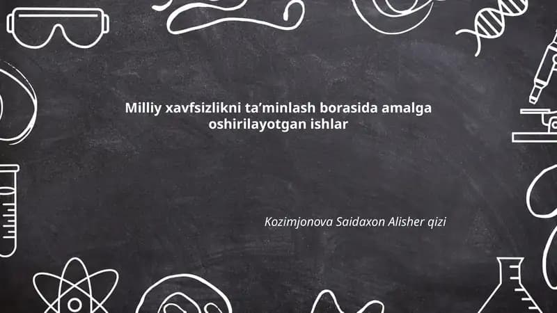 Milliy xavfsizlik strategiyasi