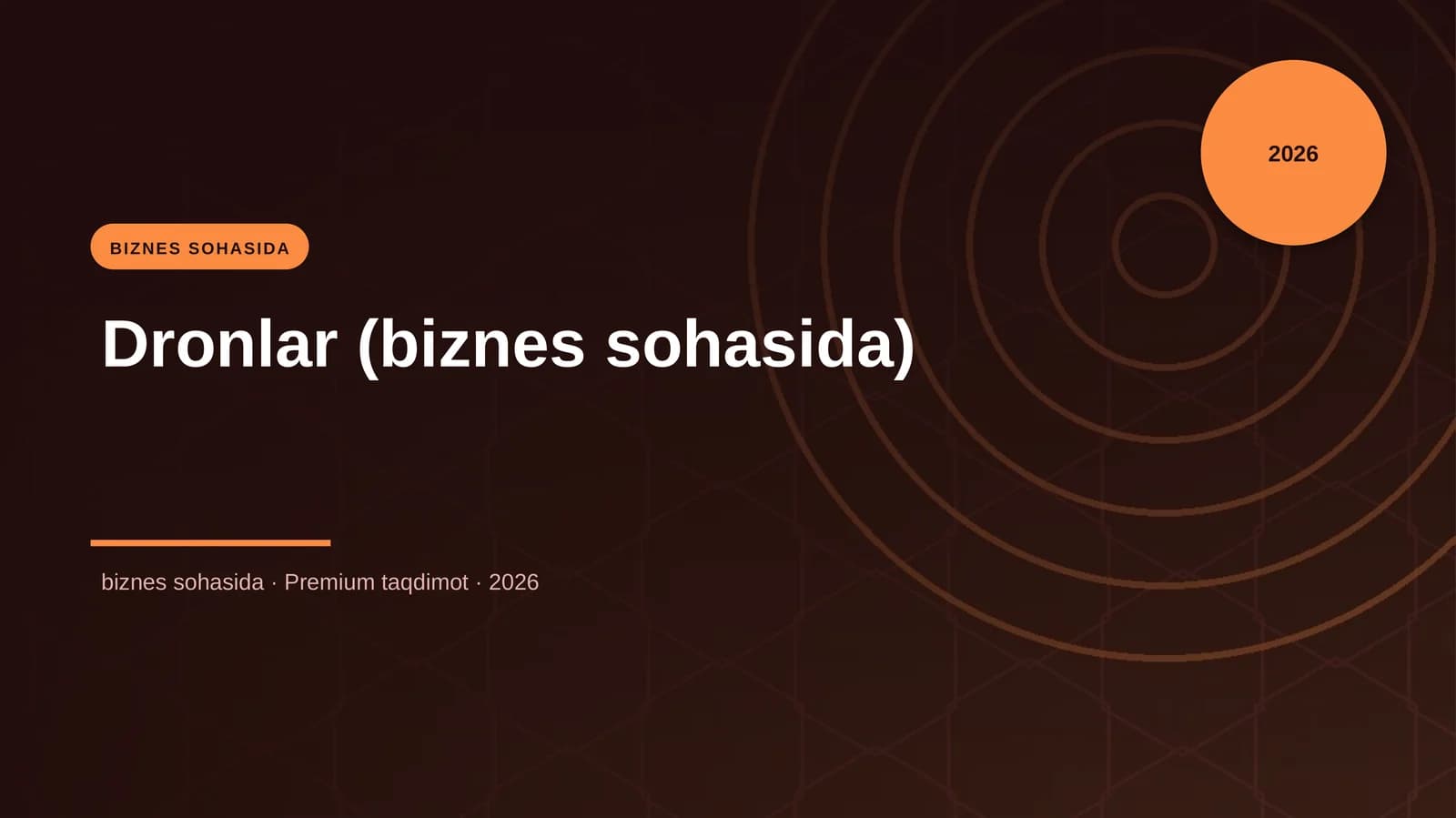 Dronlar (biznes sohasida)