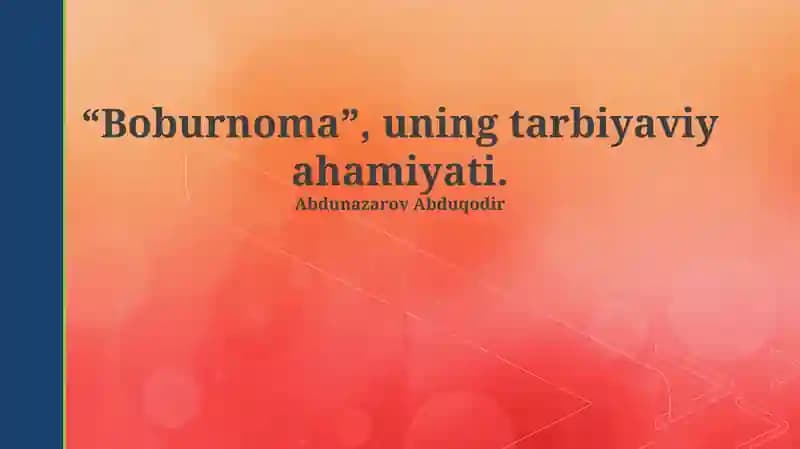 Boburnoma