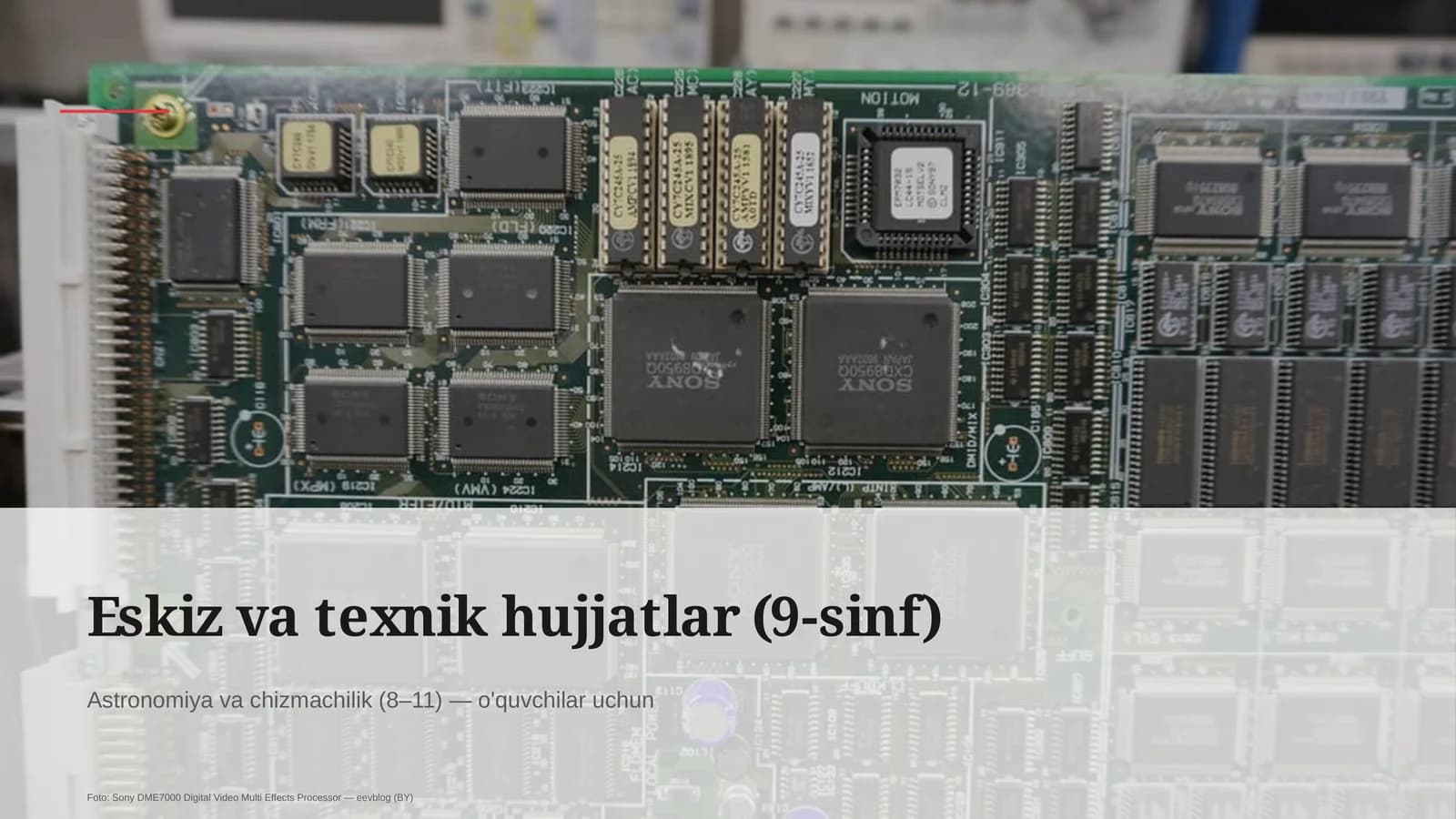 Eskiz va texnik hujjatlar (9-sinf)