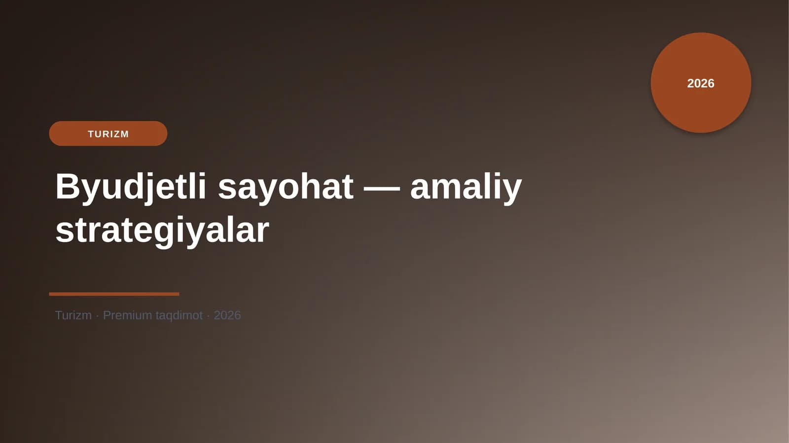 Byudjetli sayohat — amaliy strategiyalar