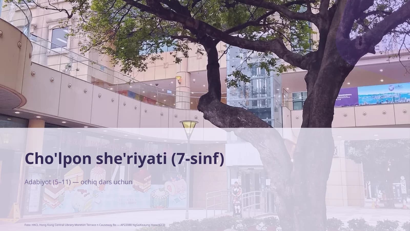 Cho'lpon she'riyati (7-sinf)