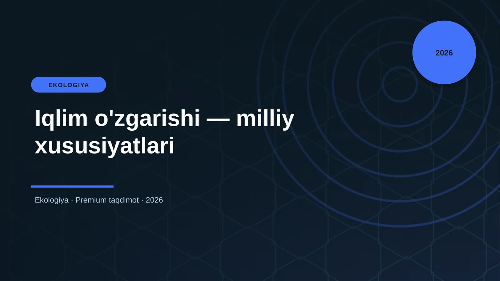 Iqlim o'zgarishi — milliy xususiyatlari