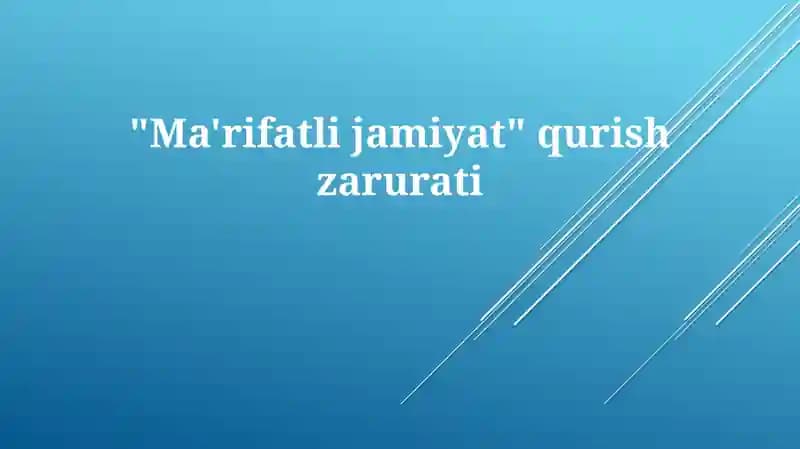 Ma'rifatli jamiyat