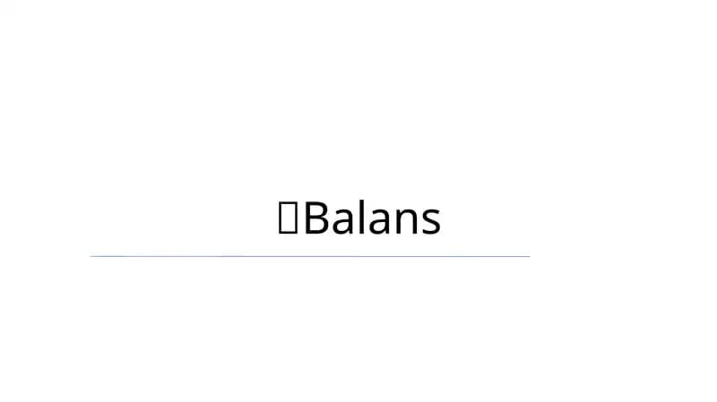 Balans