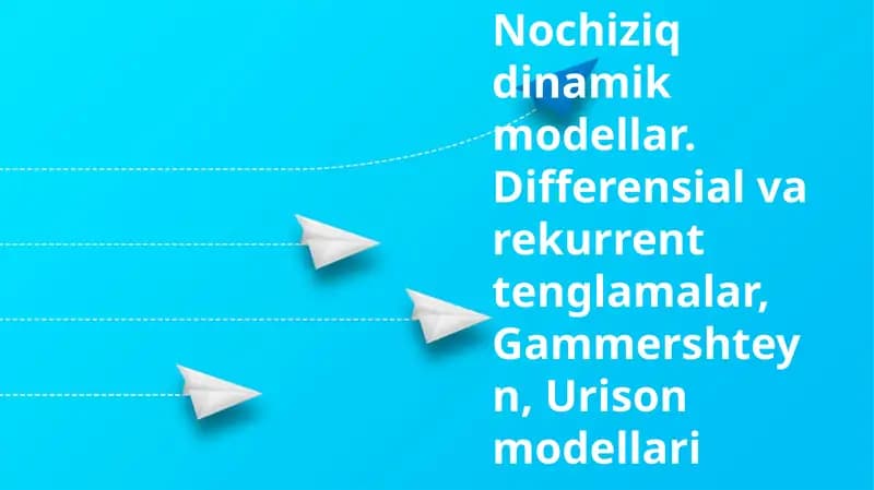 Hammerstayn va Uryson Modellar