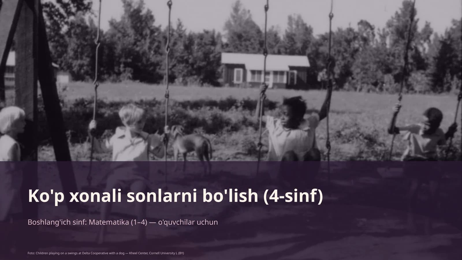 Ko'p xonali sonlarni bo'lish (4-sinf)