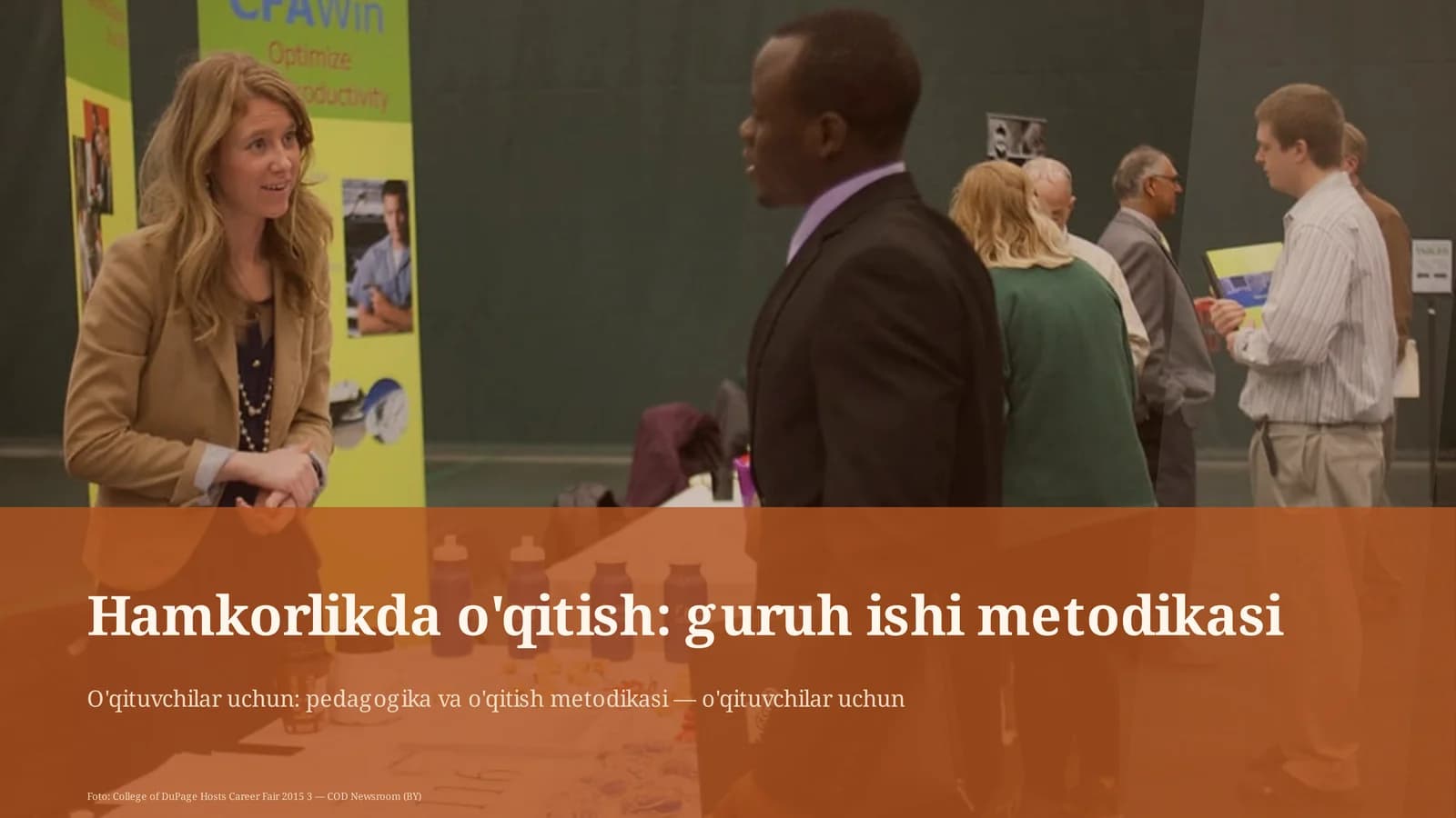 Hamkorlikda o'qitish: guruh ishi metodikasi
