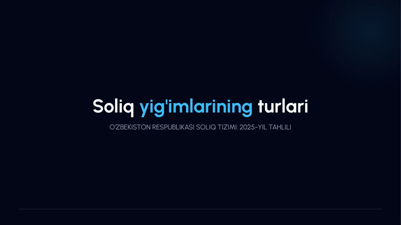 Soliqyig'imlarining turlari