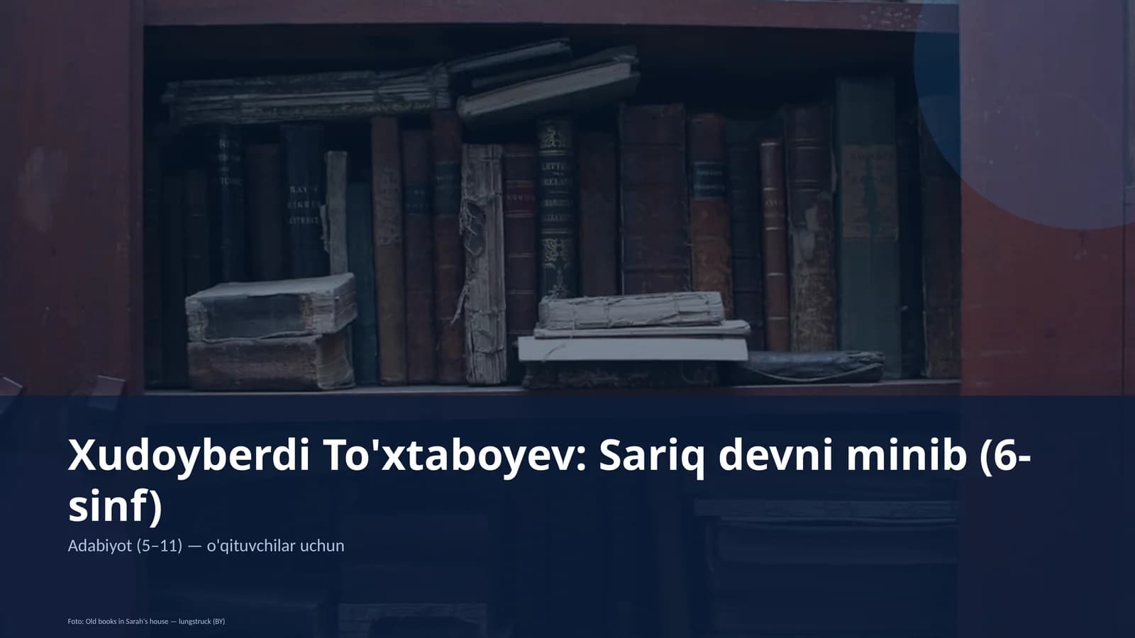 Xudoyberdi To'xtaboyev: Sariq devni minib (6-sinf)