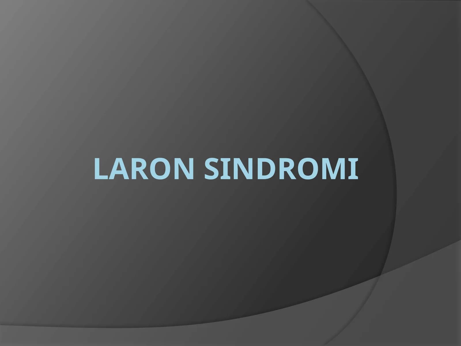 Laron sindromi