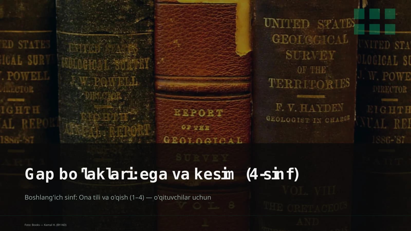Gap bo'laklari: ega va kesim (4-sinf)