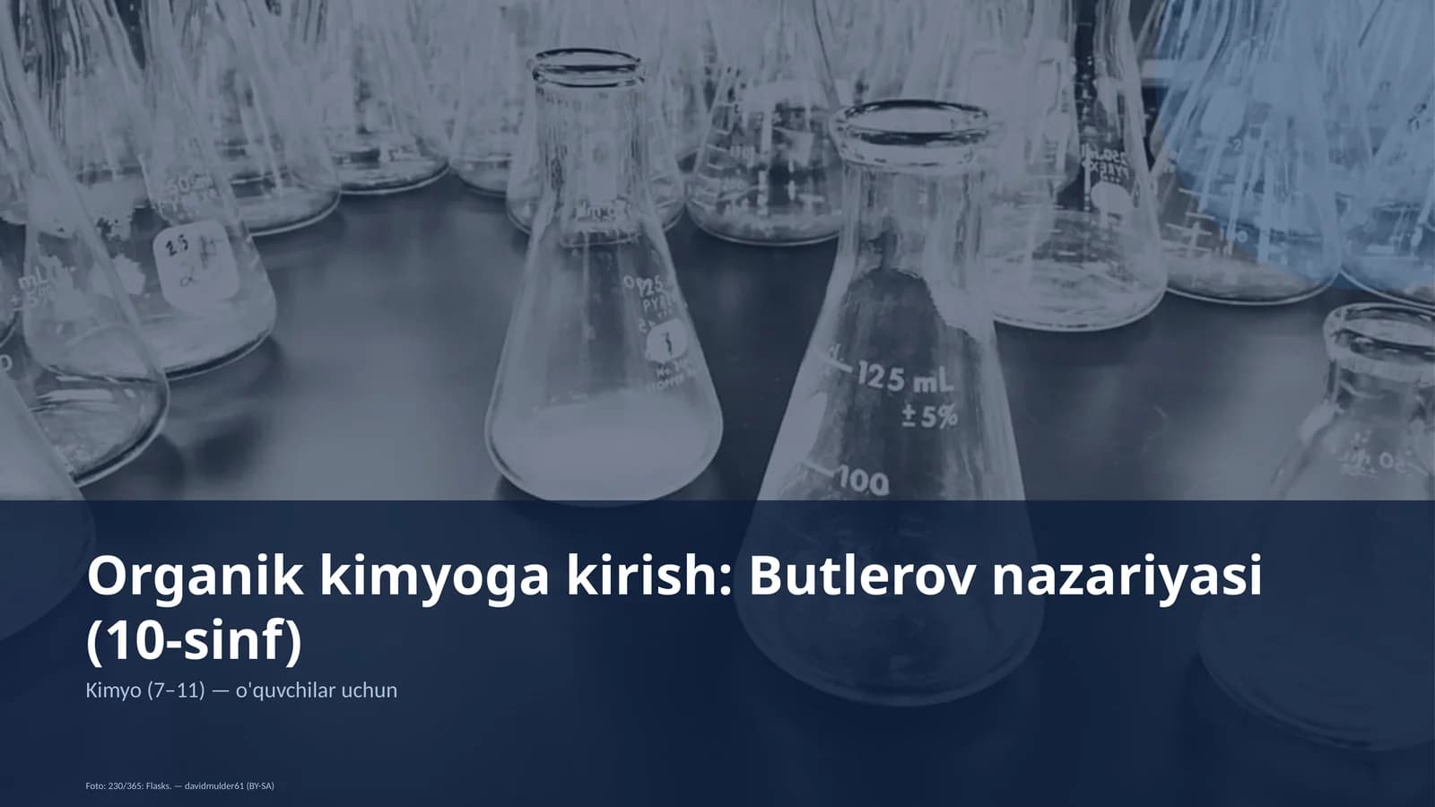 Organik kimyoga kirish: Butlerov nazariyasi (10-sinf)