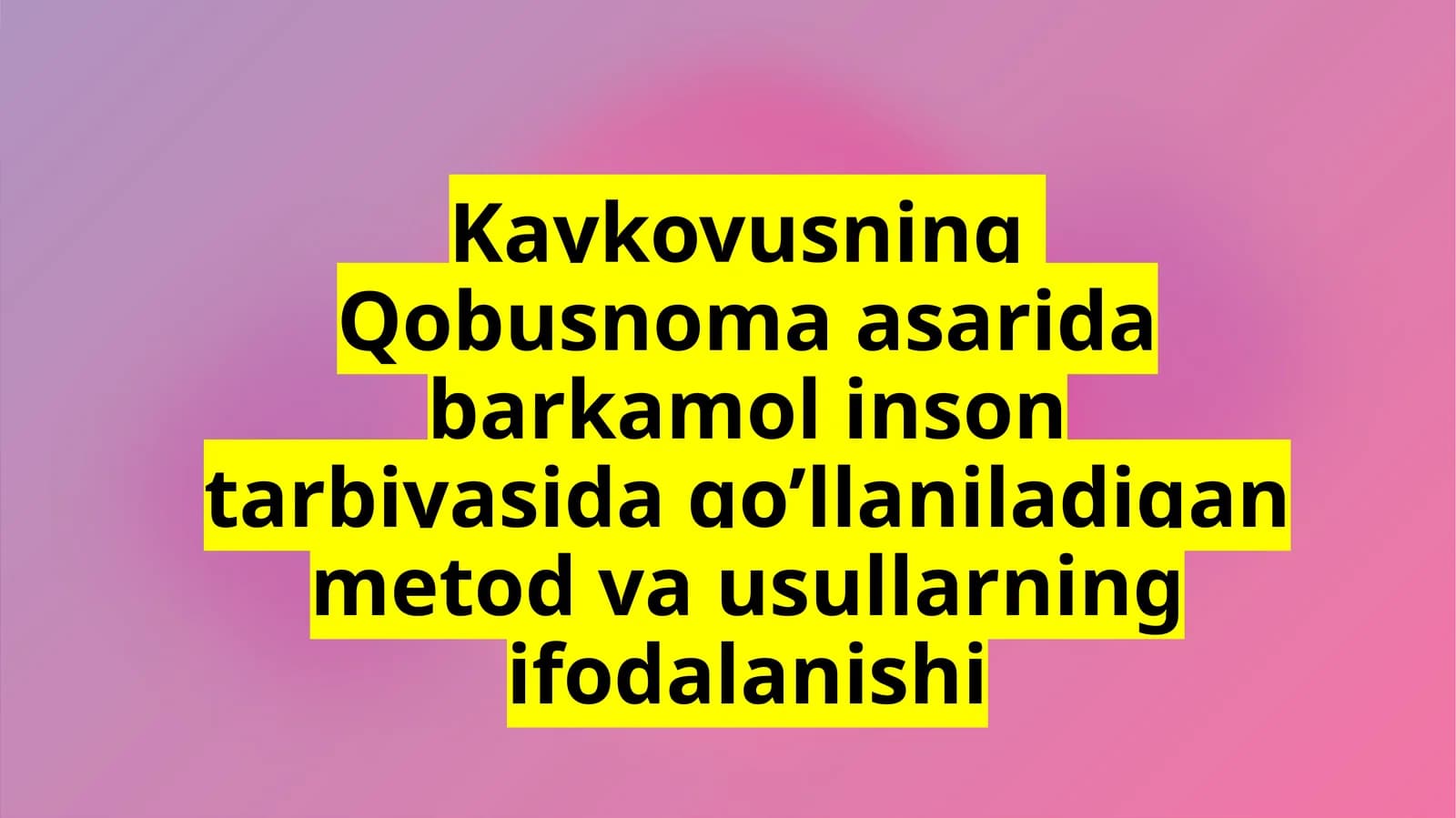 Qobusnoma asari