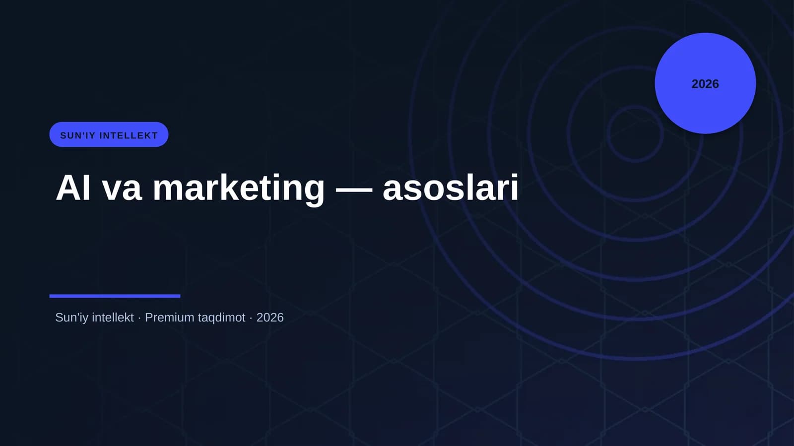 AI va marketing — asoslari