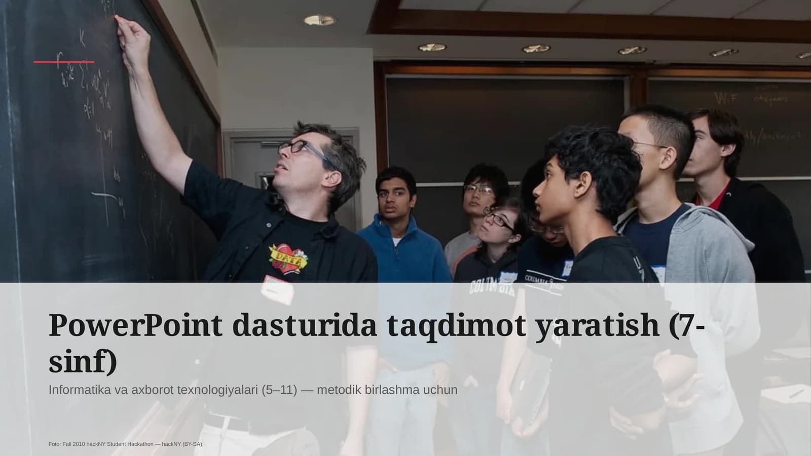 PowerPoint dasturida taqdimot yaratish (7-sinf)