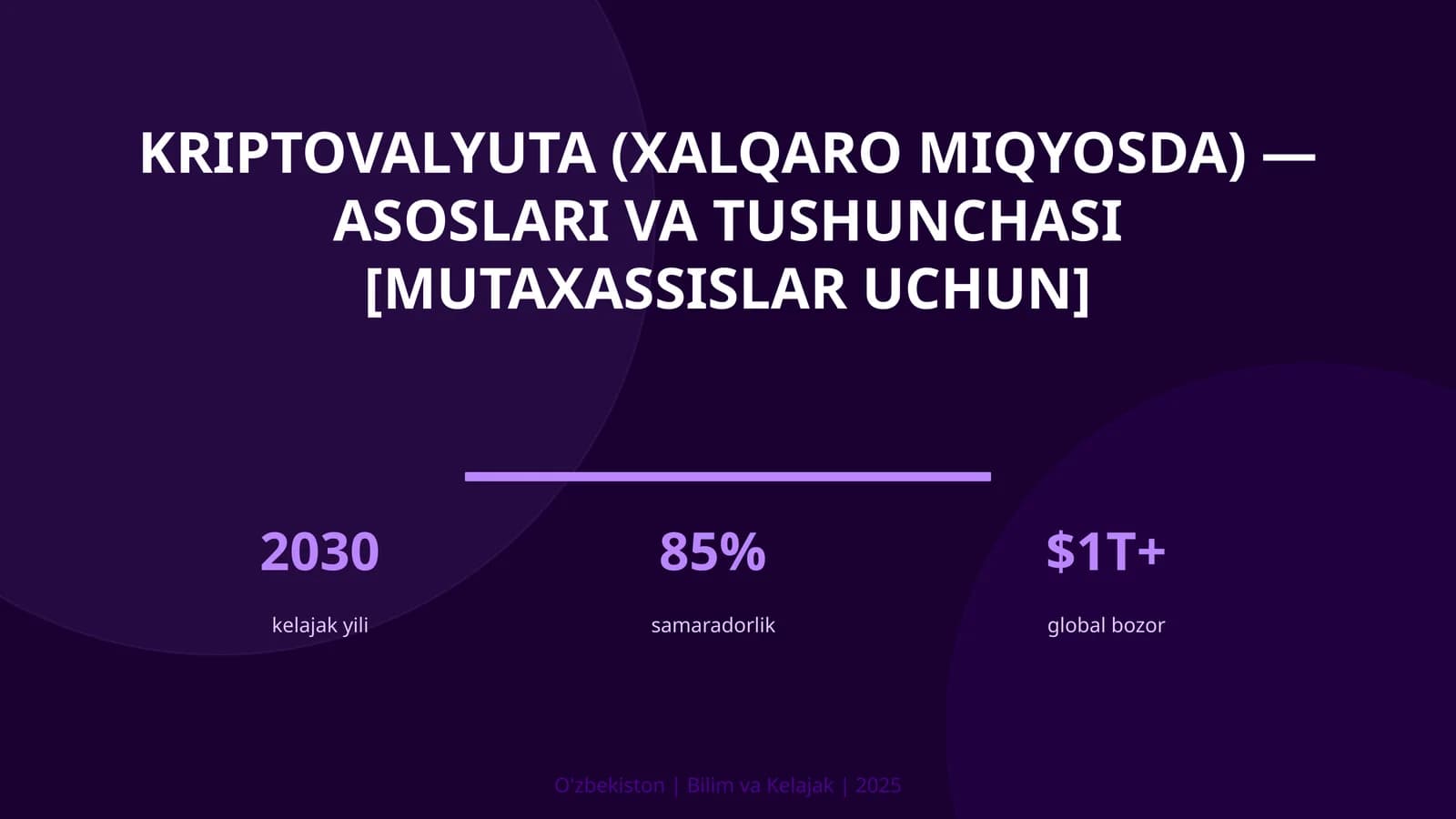 Kriptovalyuta (xalqaro miqyosda) — asoslari va tushunchasi [mutaxassislar uchun]