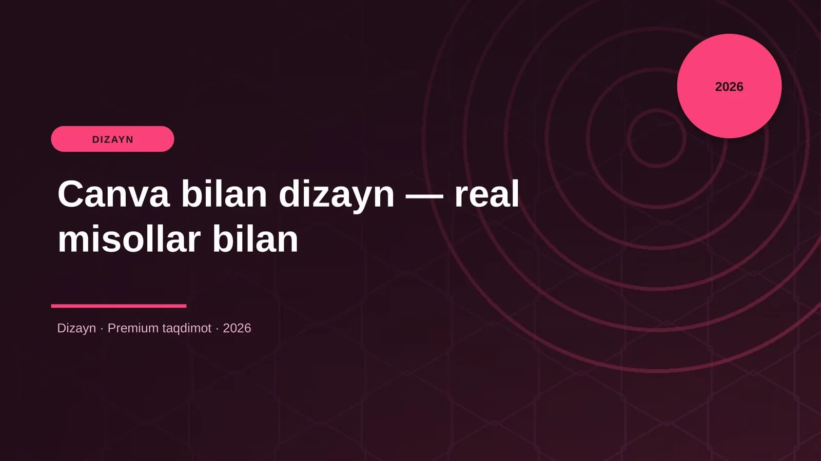 Canva bilan dizayn — real misollar bilan