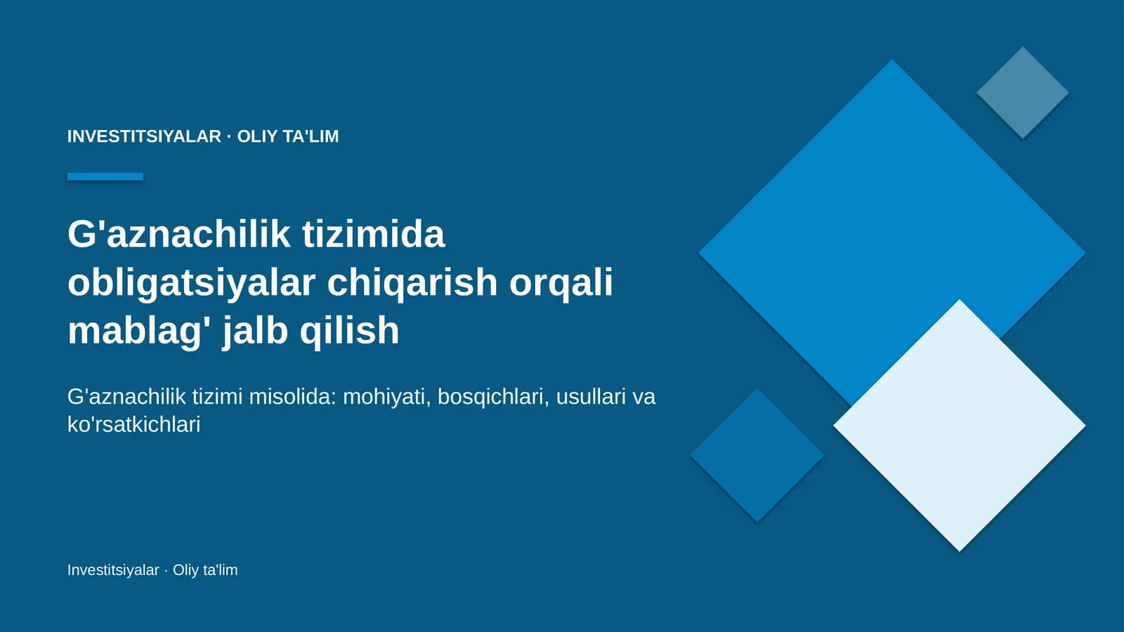 g'aznachilik tizimida obligatsiyalar chiqarish orqali mablag' jalb qilish 4266