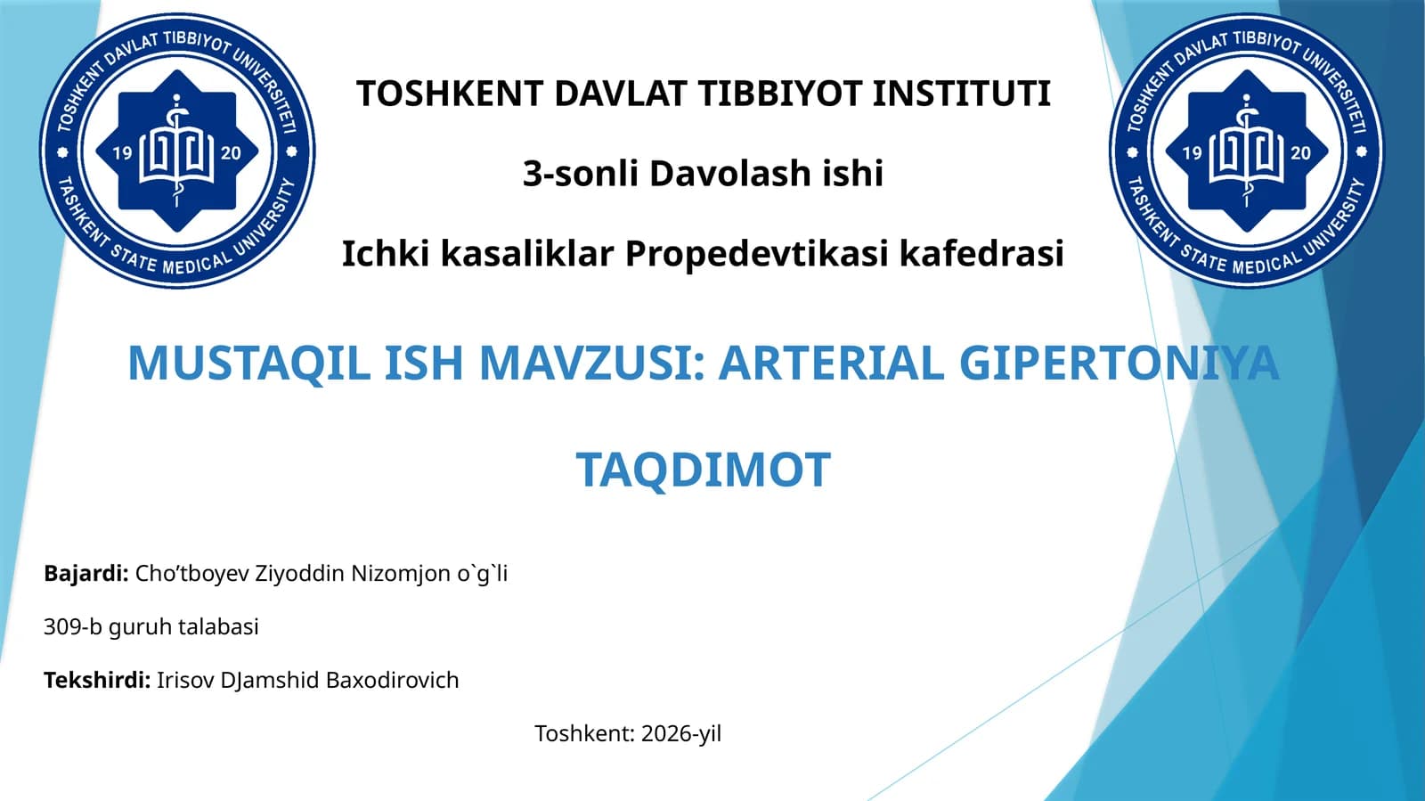 Arterial gipertoniya