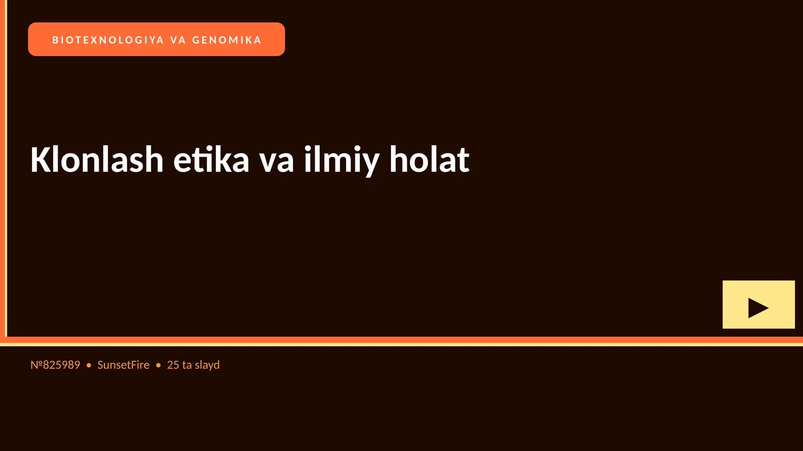 Klonlash etika va ilmiy holat