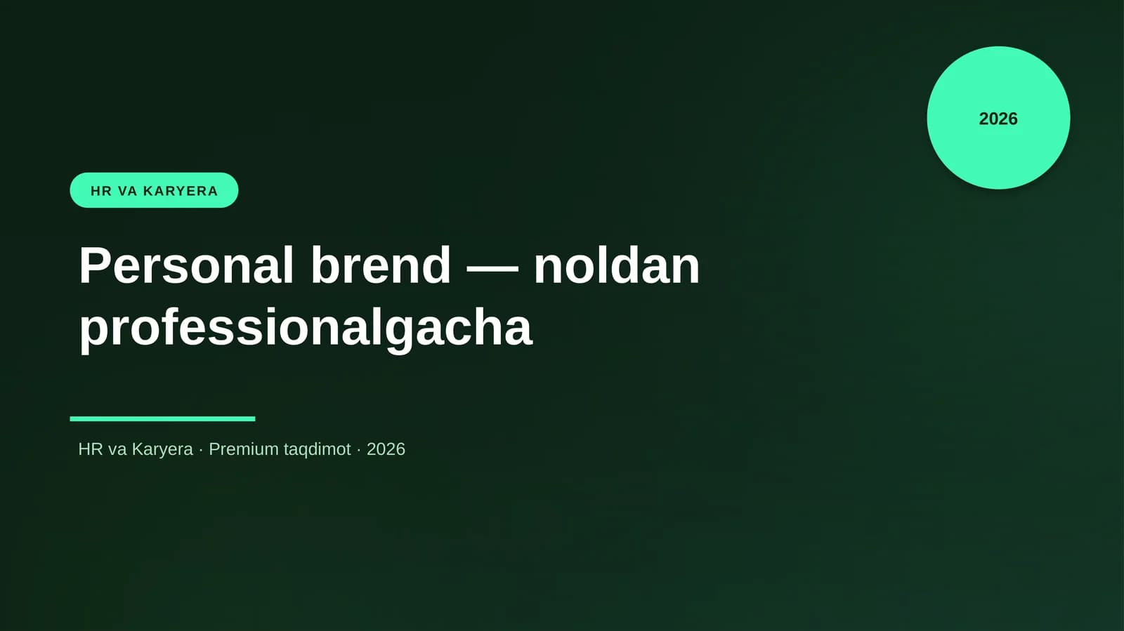 Personal brend — noldan professionalgacha