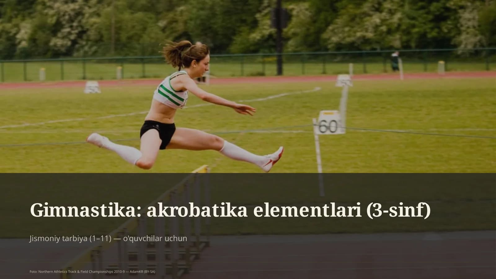Gimnastika: akrobatika elementlari (3-sinf)
