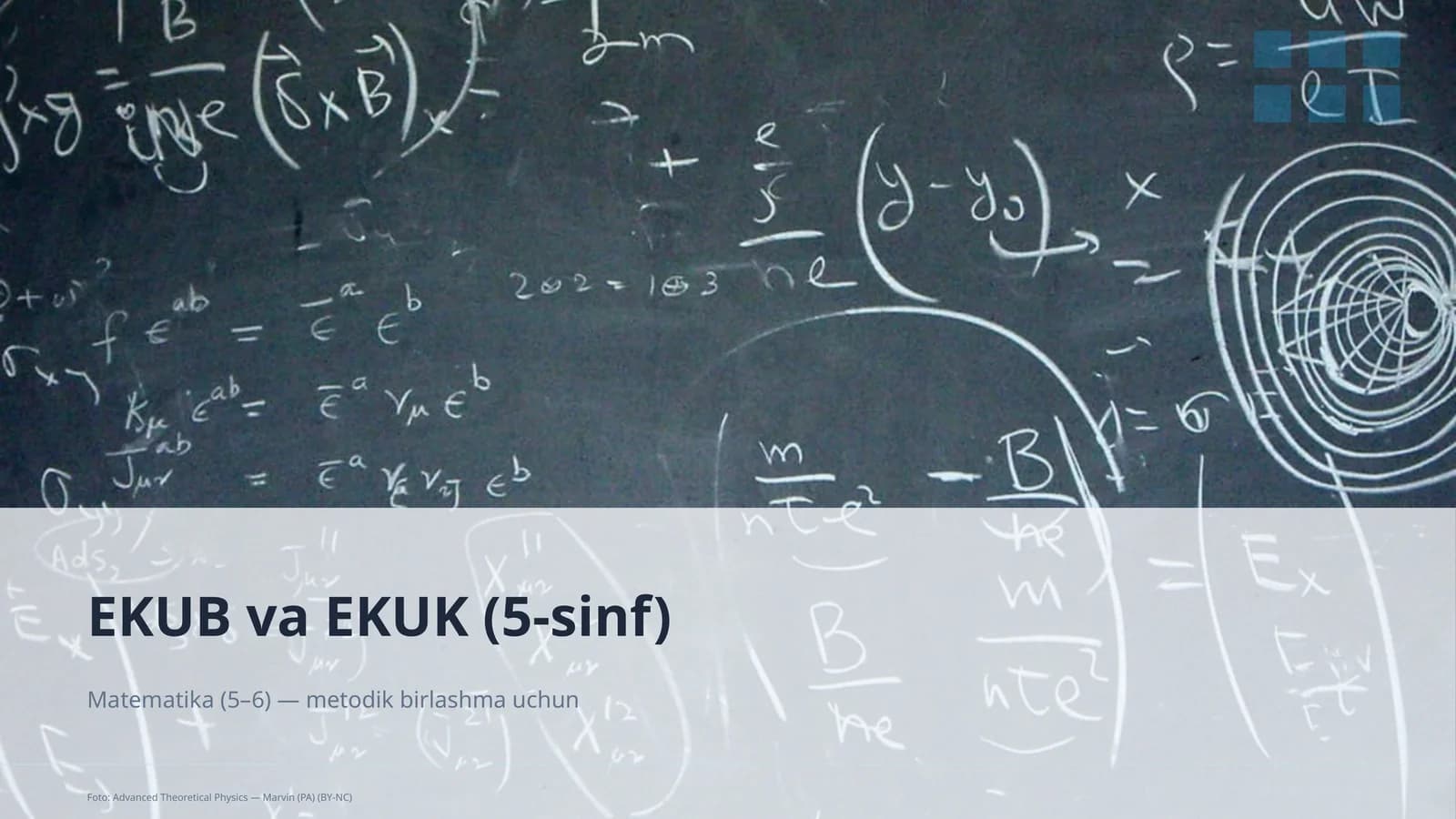 EKUB va EKUK (5-sinf)