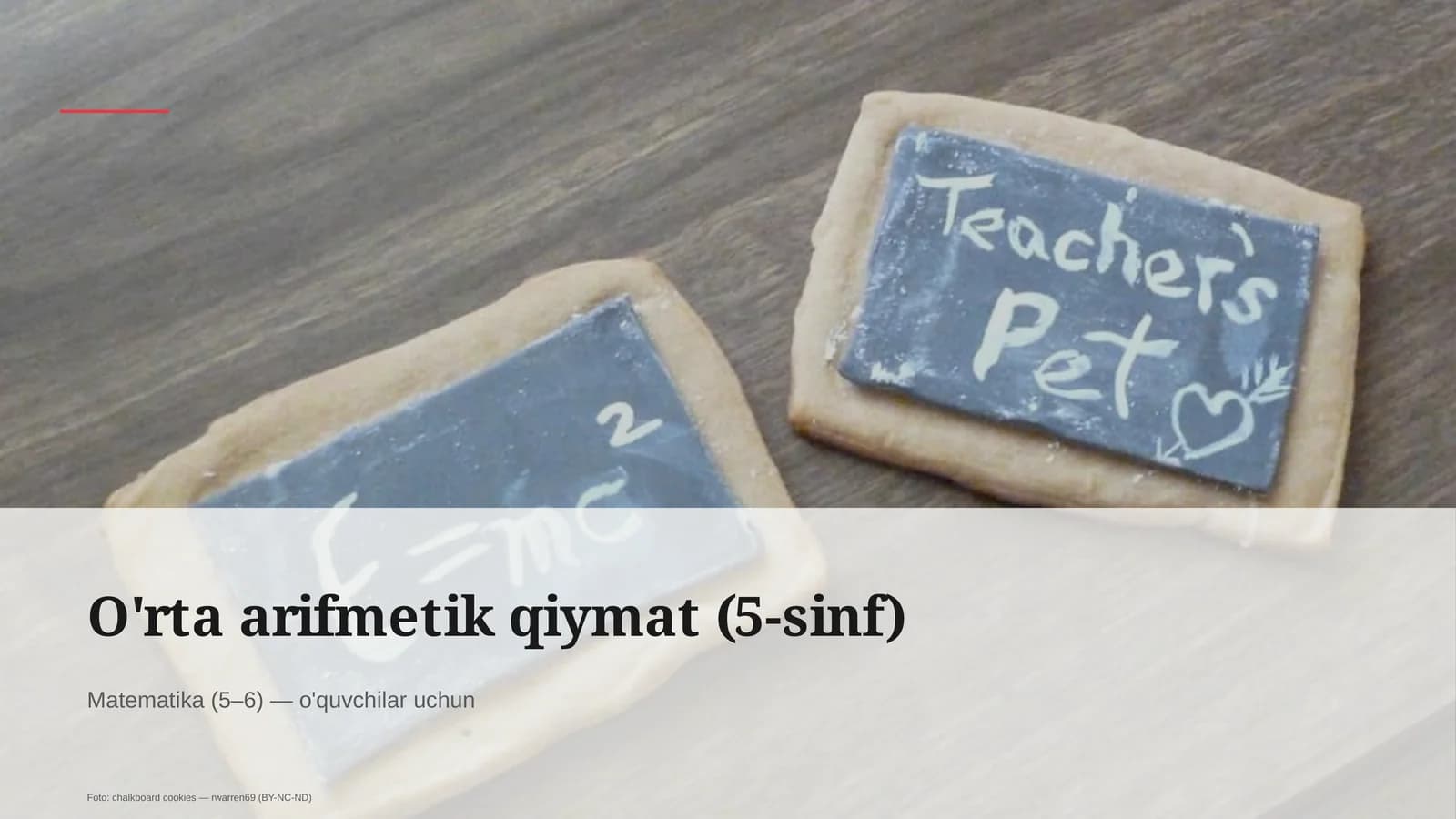 O'rta arifmetik qiymat (5-sinf)