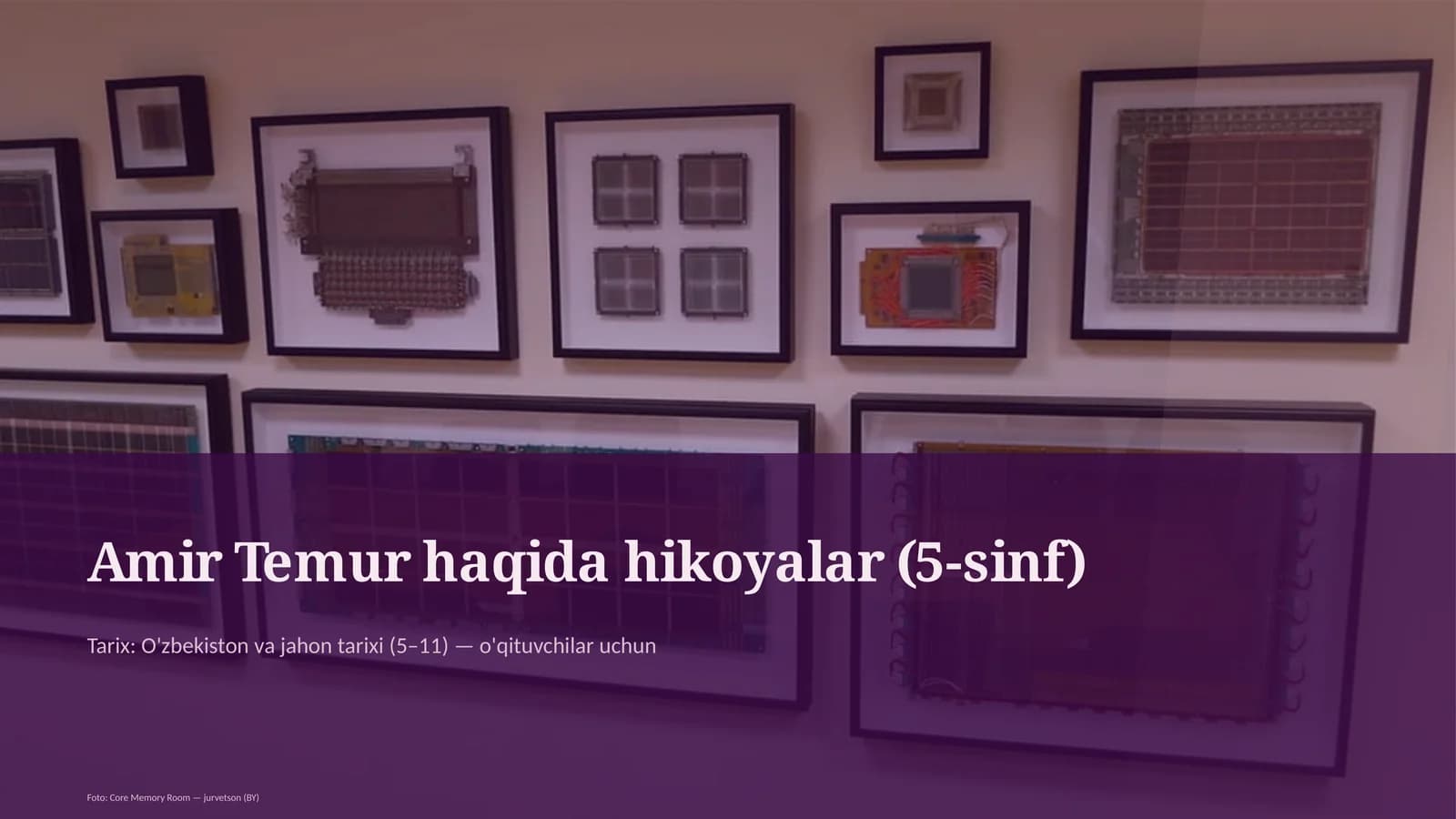 Amir Temur haqida hikoyalar (5-sinf)