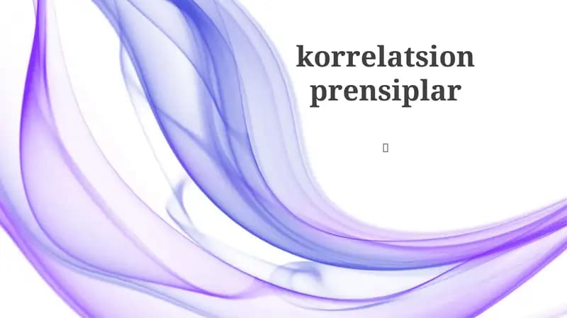 Korrelyatsiyani o'lchash
