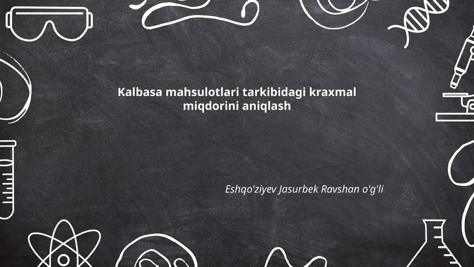 Kraxmal miqdorini aniqlash