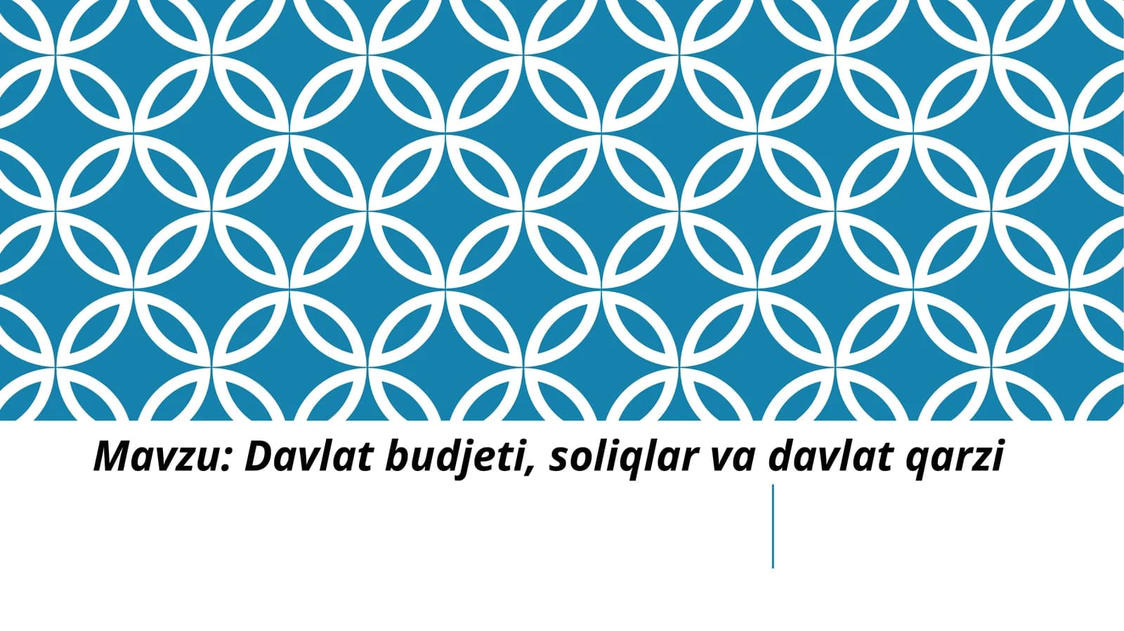 Davlat budjeti, soliqlar va davlat qarzi