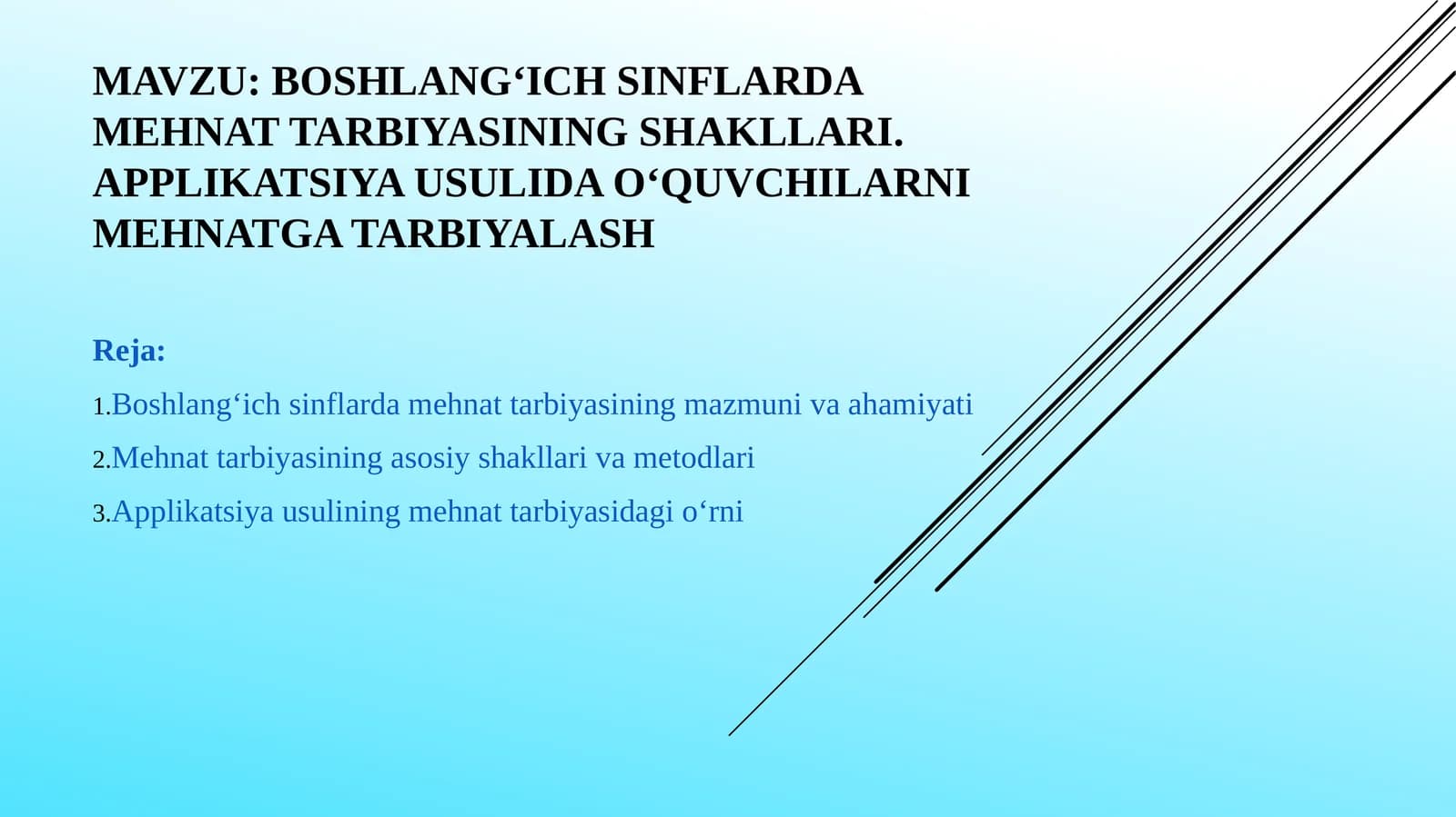 Boshlang‘ich sinflarda mehnat tarbiyasining shakllari. Applikatsiya usulida o‘quvchilarni mehnatga tarbiyalash
