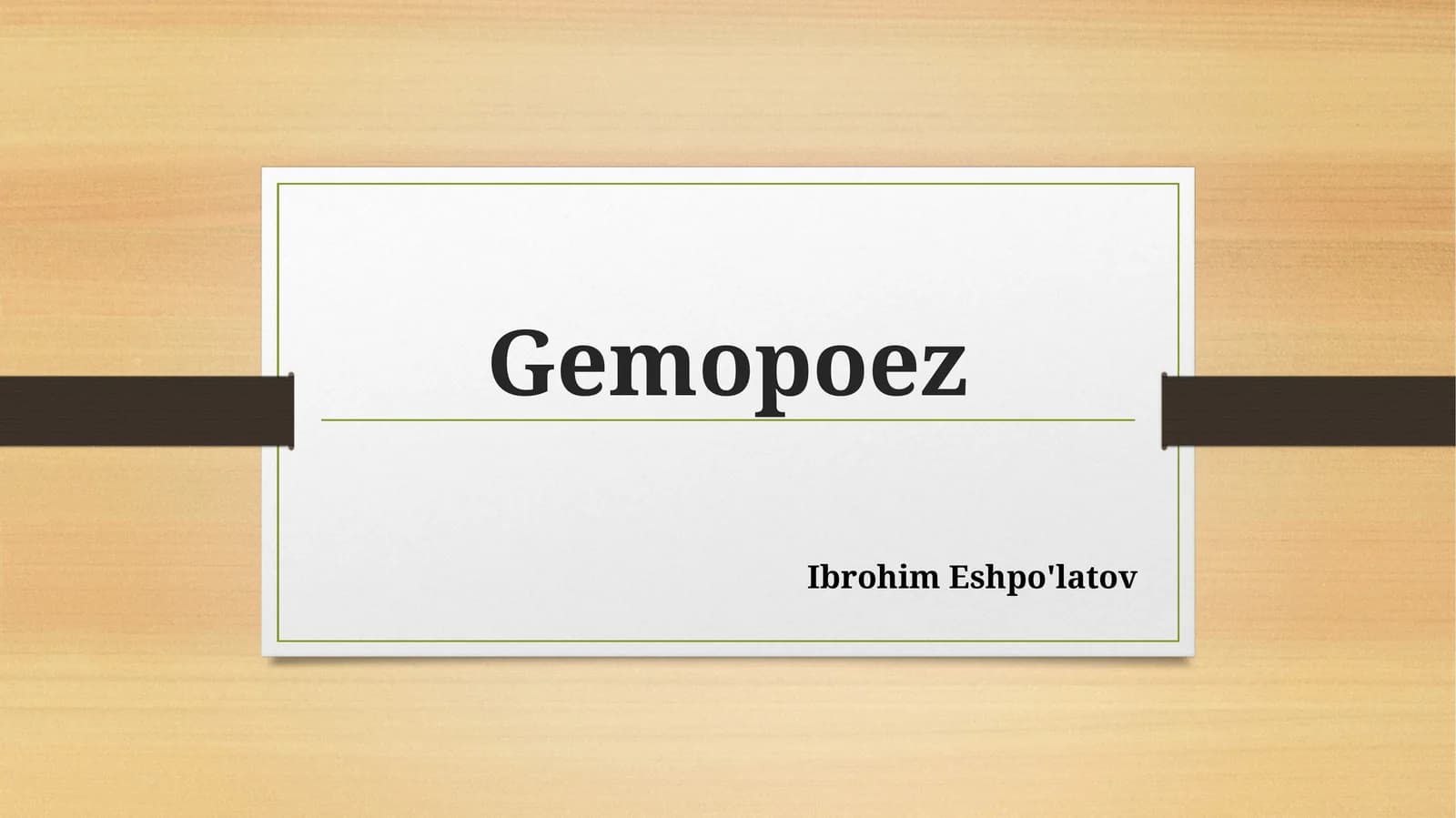Gemopoez