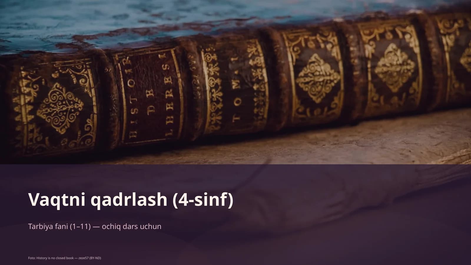 Vaqtni qadrlash (4-sinf)