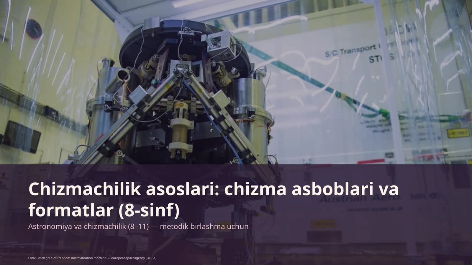 Chizmachilik asoslari: chizma asboblari va formatlar (8-sinf)