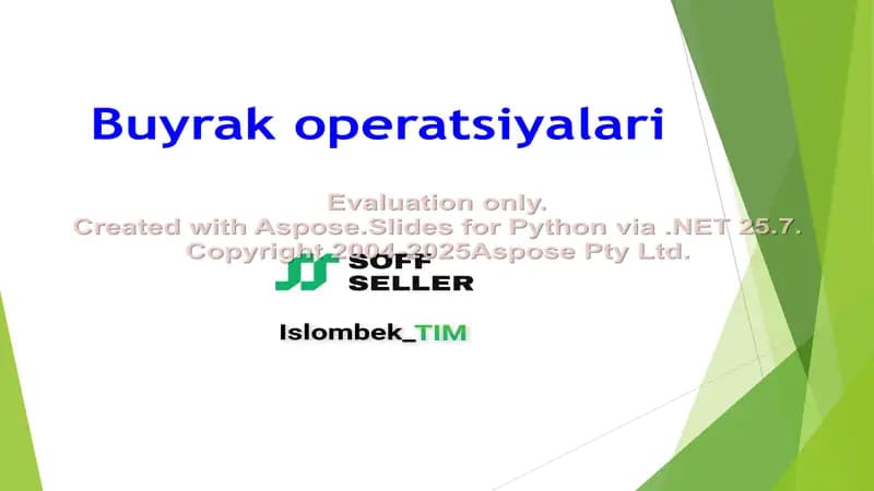 Buyrak operatsiyalari